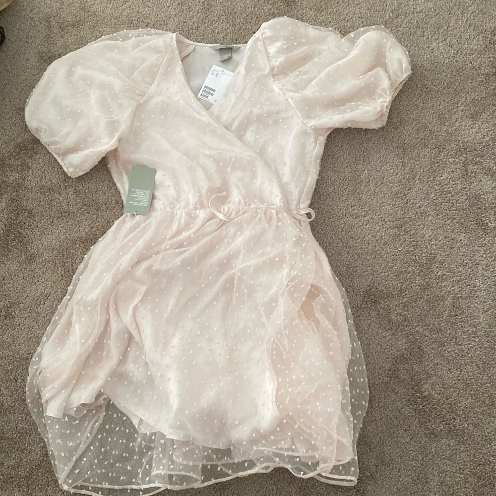 Wrap dress (light pink)